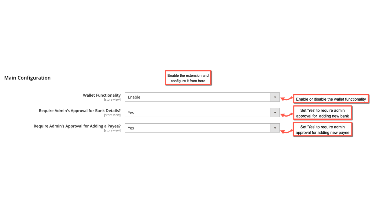 Enable Wallet extension in Magento 2