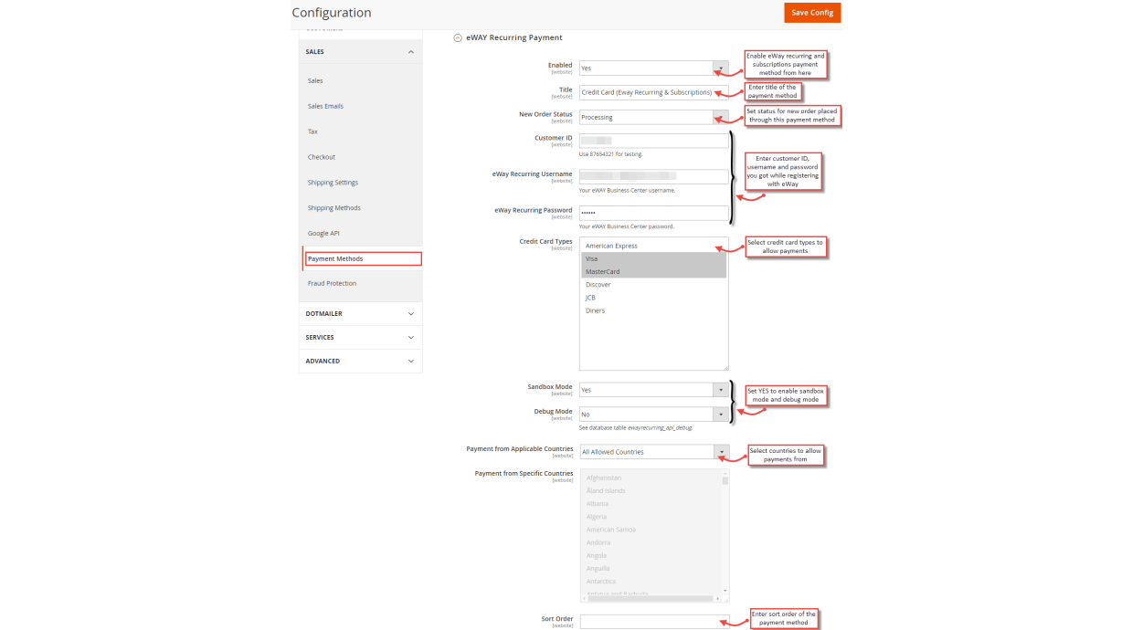 1. Payment Method Configuration 1. Payment Method Configuration