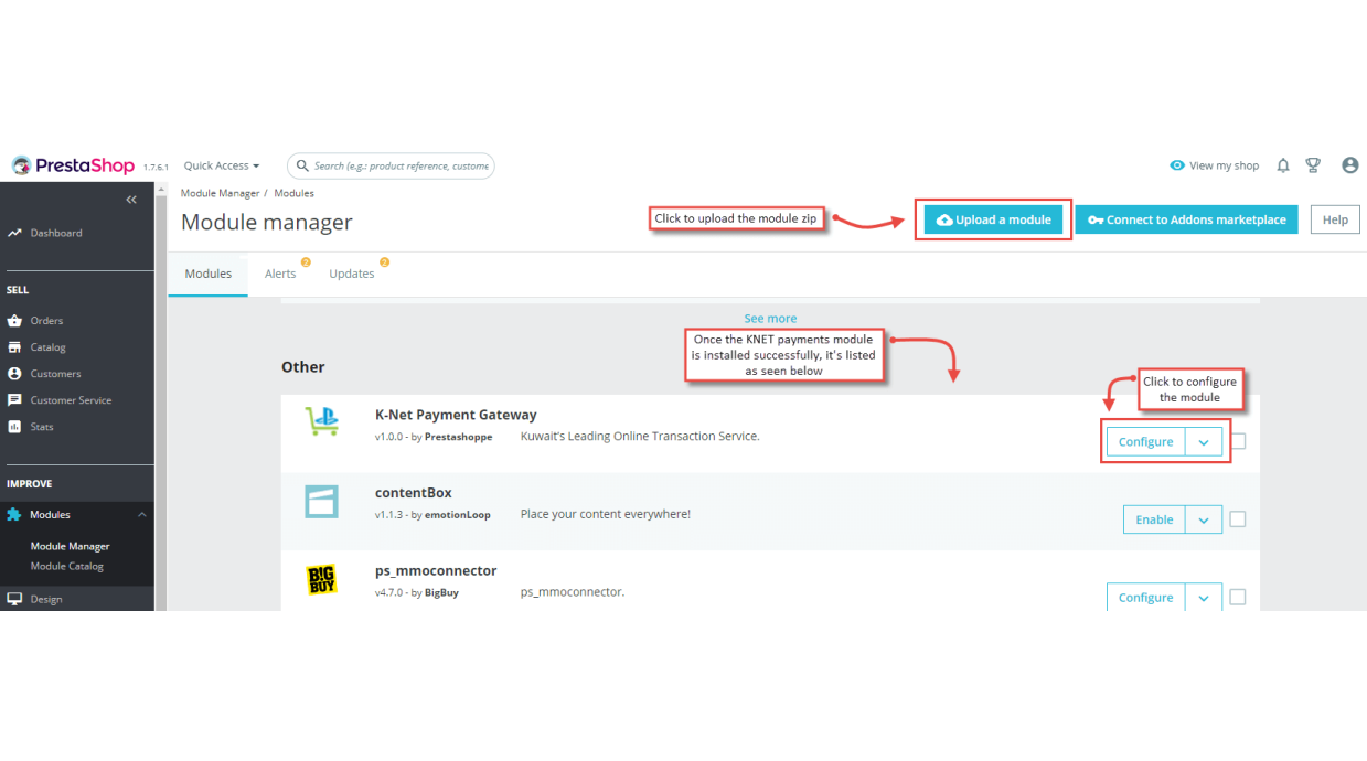 1. Prestashop KNET Payments Installation 1. Prestashop KNET Payments Installation