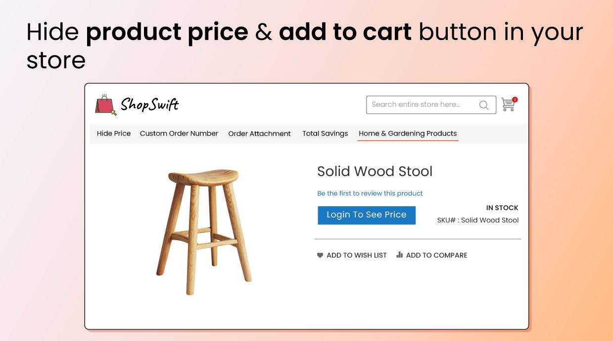 Magento 2 product page with hidden price and add to button replaced by "Login To See Price" button Magento 2 product page with hidden price and add to button replaced by "Login To See Price" button