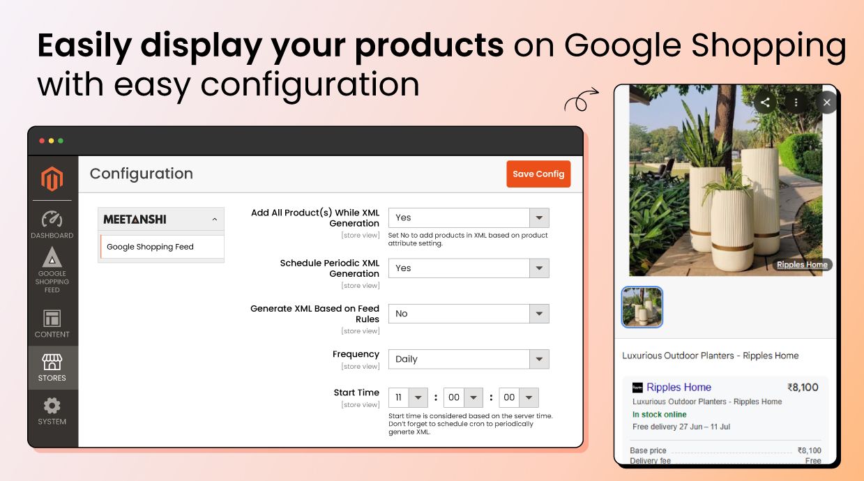 Magento 2 Google Shopping feed extension configuration