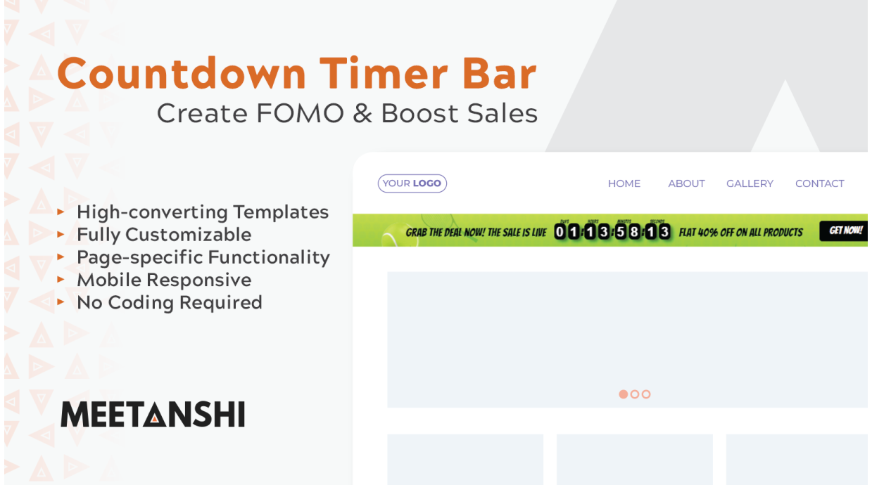 Shopify Countdown Timer Bar style Shopify Countdown Timer Bar style