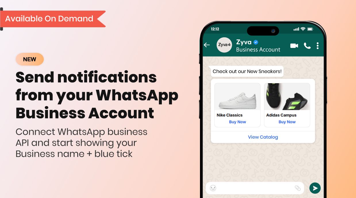 Send notifications from your WhatsApp Business Account Send notifications from your WhatsApp Business Account