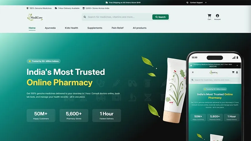 Novacare Healthcare Theme for Shopify