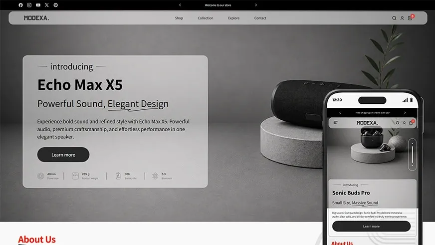 Serenata Music Electronics Theme for Shopify