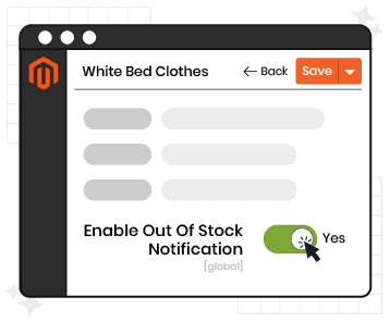 Product Specific Notification Control via product edit in admin