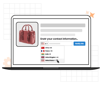 Global SMS Reach Country Code Selection 