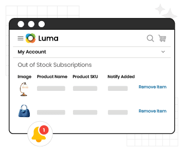 Manage Stocks Alerts for Customers&nbsp;Via My Account Panel