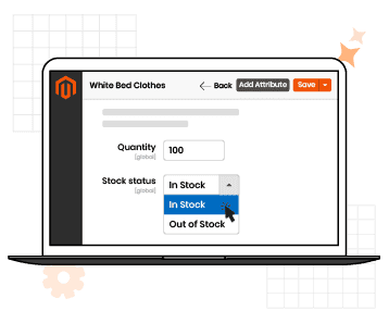 step 2, store admin re-stock the item by increasing product quantity from product admin