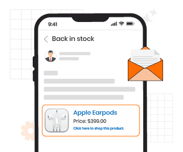 step 3, subscribers get notify about item is back in stock