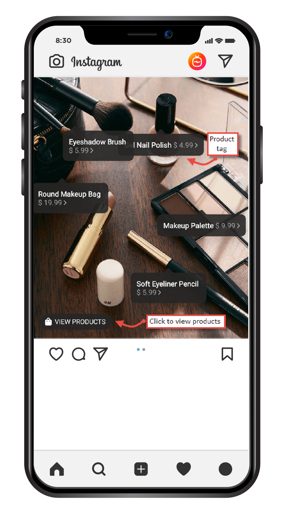 Product Tags on Instagram Image