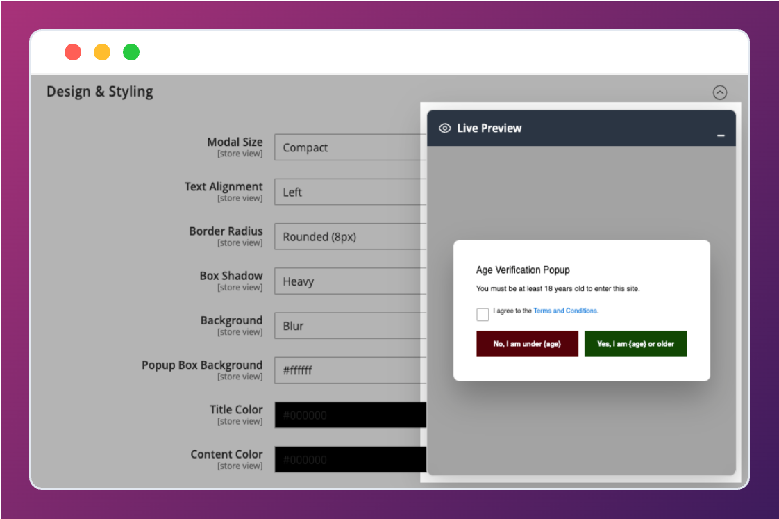 Live Preview Dashboard