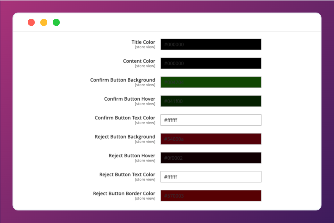 Color Customizations Picker