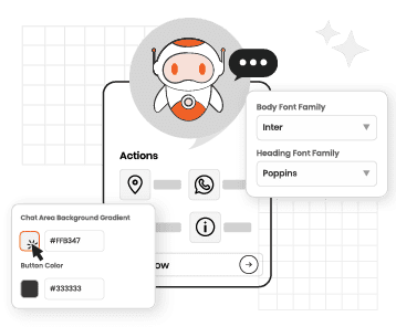 ai chatbot interface customization from magento admin