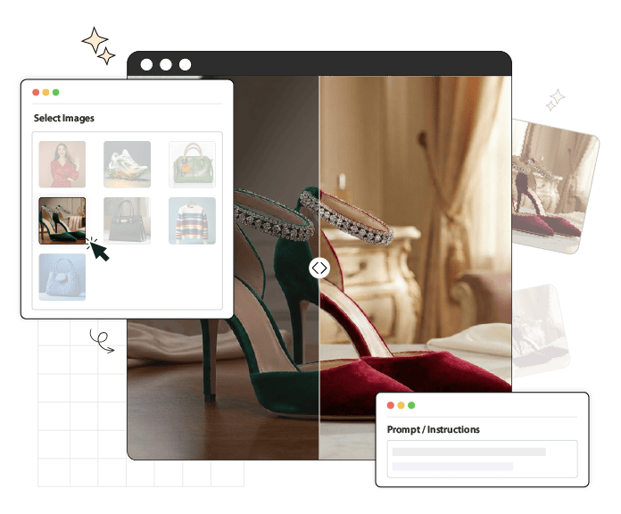 Magento 2 AI product studio feature that shows enhancing the existing store image