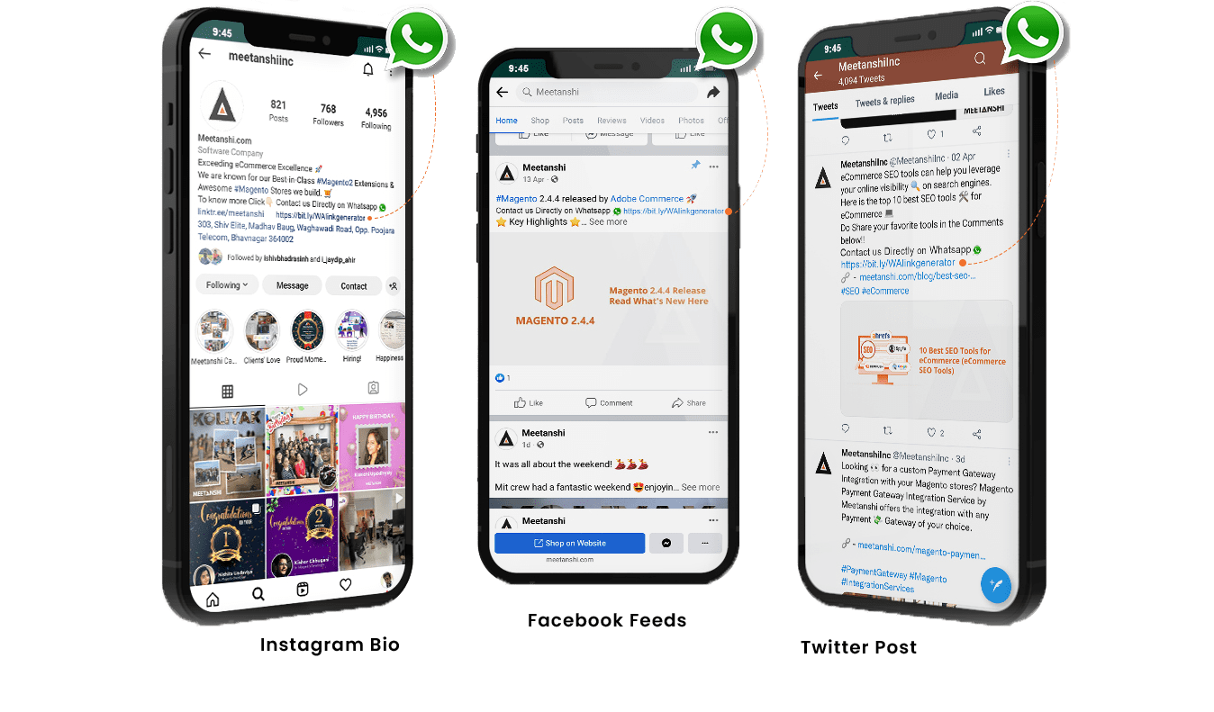 WhatsApp Chat Link Examples to share on Facebook, Instagram, &Twitter
