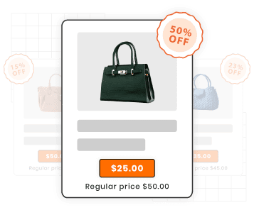 Illustration of Magento store product page highlighting the special price
