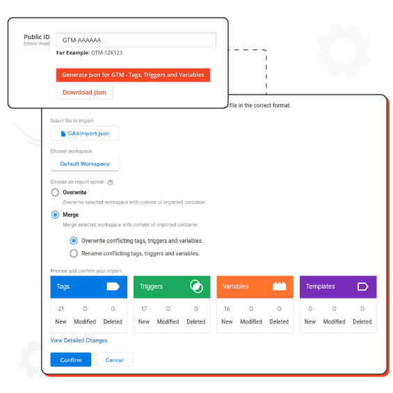 Magento 2 and GTM configuration