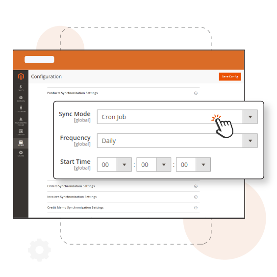 Schedule automatic data exports from Magento 2 to QuickBooks Online