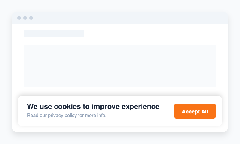 Lightweight Cookie Banner