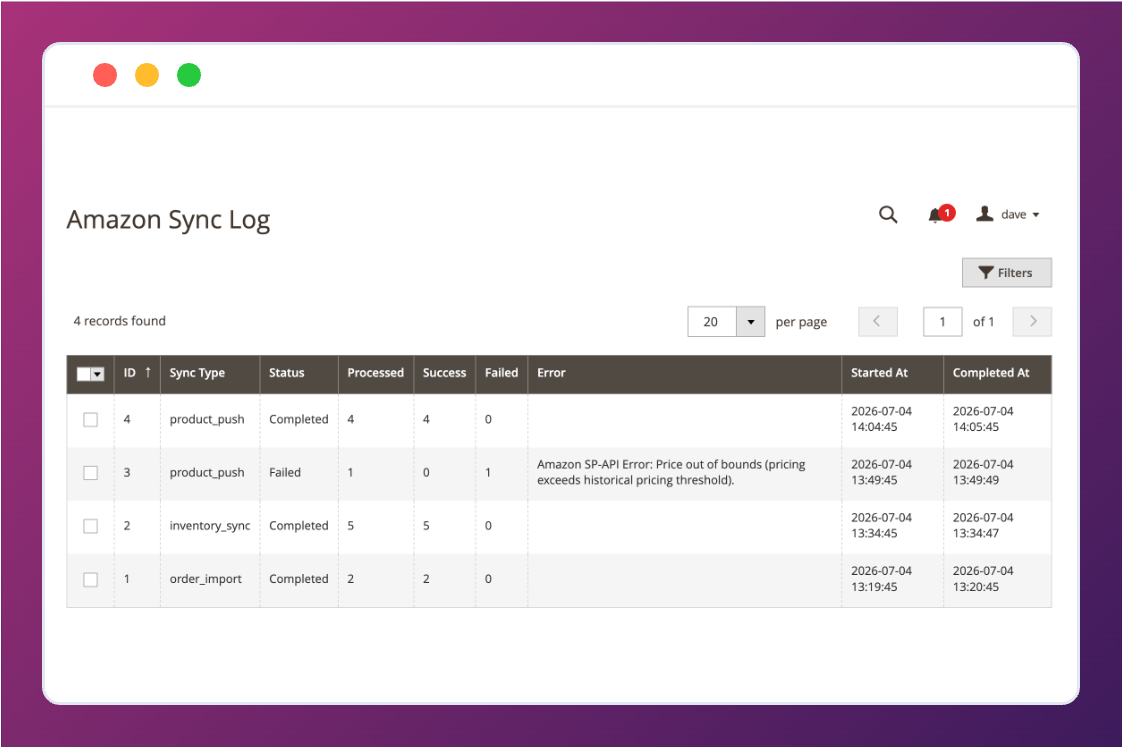 Magento Admin Credentials Configuration
