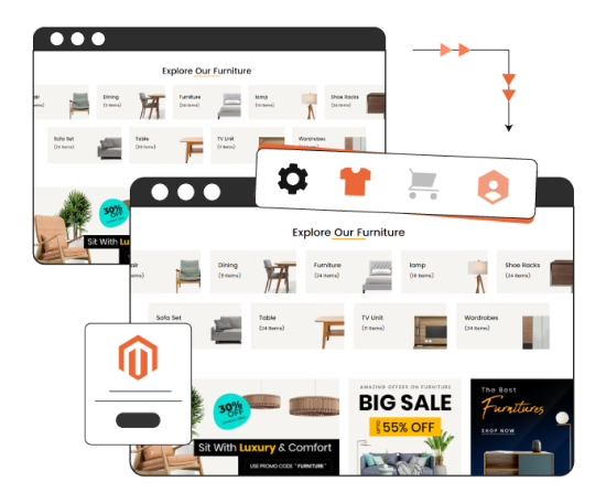 Magento store's frontend illustrator