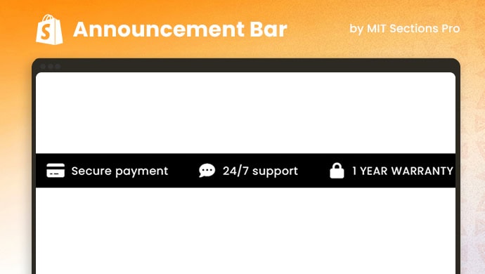 Shopify Announcement Bar Section