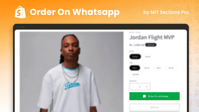 Shopify Order on WhatsApp Section