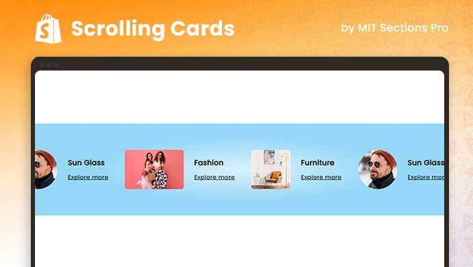 Shopify Scrolling Card Section