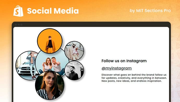 Shopify Social Media Section