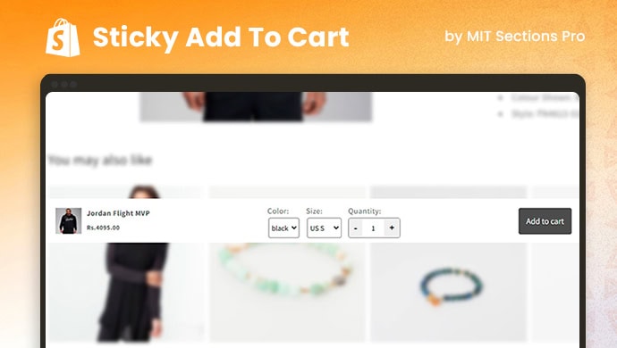 Shopify Sticky Add to Cart Section Preview