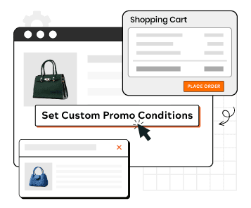 Custom promotion rules applied at magento frontend checkout illustration