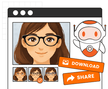 supports visual variety and option to download or share the product with try-on
