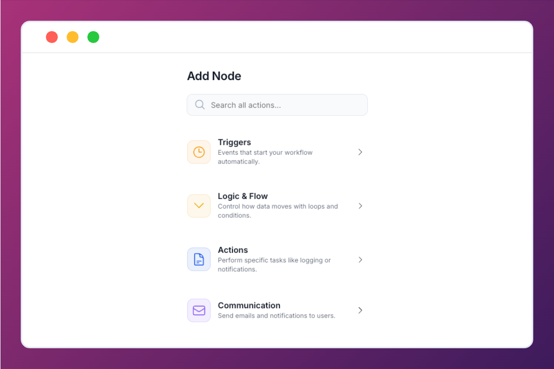 Available Integration Nodes Directory List